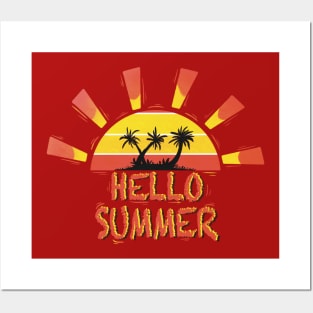 Hello summer happy last day of school teacher student Posters and Art